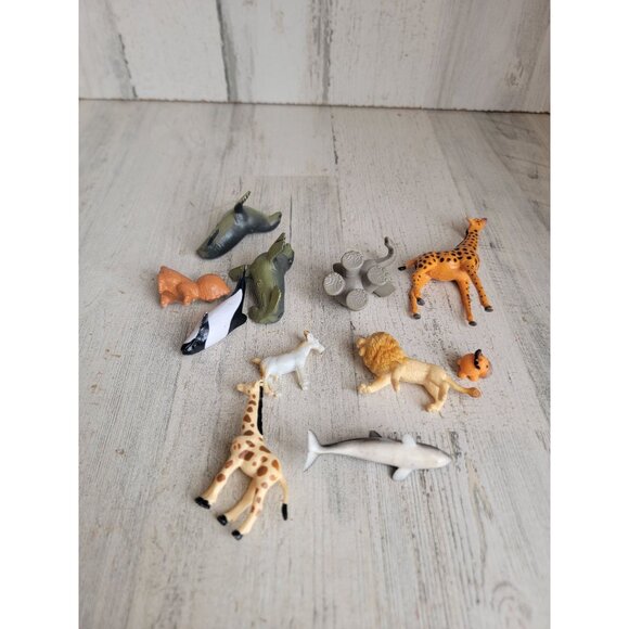 Safari zoo animal variety seal giraffe goat cat playset toy figure - Picture 6 of 6